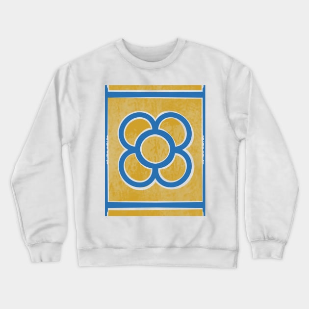 Barcelona tile Crewneck Sweatshirt by Anis del mono